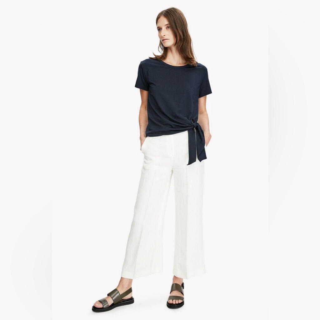Nwot Theory Dorotea Tie Waist Tee